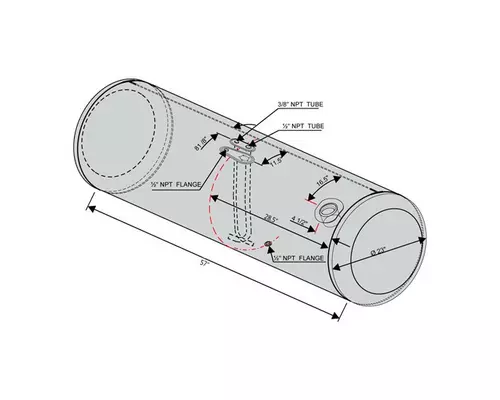 Fuel Tank PETERBILT 389 LKQ Geiger Truck Parts