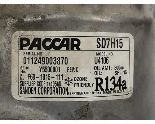 Peterbilt 579 Air Conditioner Compressor