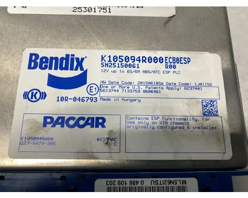 Peterbilt 579 Brake Control Module (ABS)