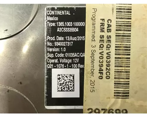 Peterbilt 579 Cab Control Module CECU