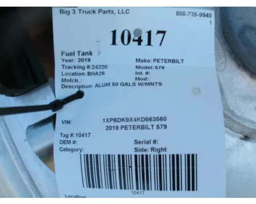 Fuel Tank PETERBILT 579 Big 3 Truck Parts, LLC