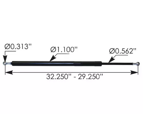 Hood Strut PETERBILT 579 Frontier Truck Parts