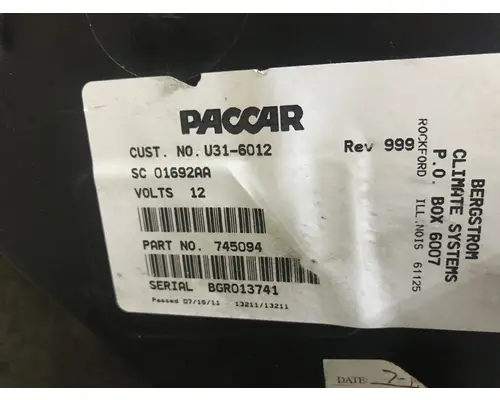 Peterbilt 587 Body, Misc. Parts