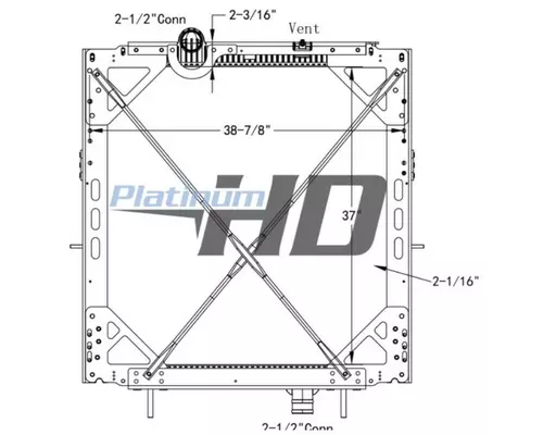 Radiator PETERBILT 587 LKQ Plunks Truck Parts And Equipment - Jackson