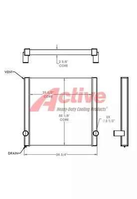 Pierce Pumper Radiator