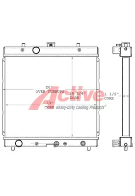 Princeton E50 Rough Terrain Forklift Radiator