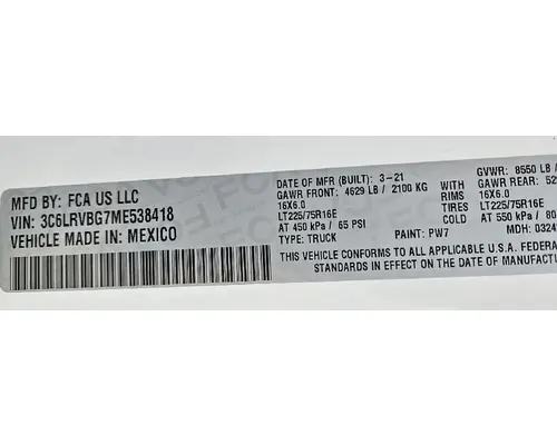 RAM PROMASTER Used Trucks