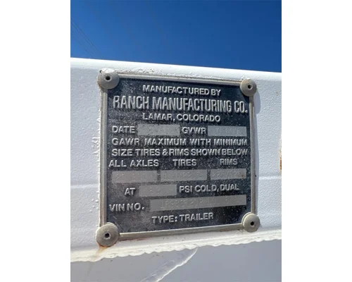 RANCH MFG., CO. SINGLE GATE BOTTOM DUMP Trailer For Sale