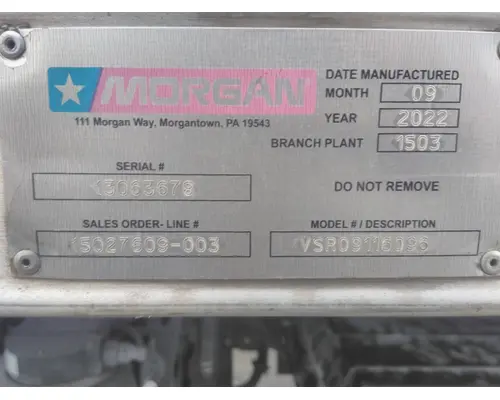 REEFER BOX MORGAN TRUCK BODIES, BOX VANFLATBEDUTILITY