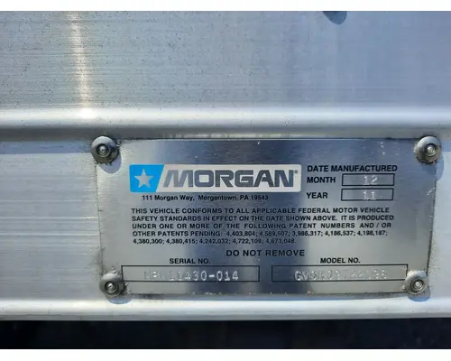 REEFER BOX MORGAN TRUCK BODIES, BOX VANFLATBEDUTILITY