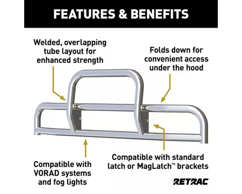 RETRAC Grille Guard Bumper Assembly, Front