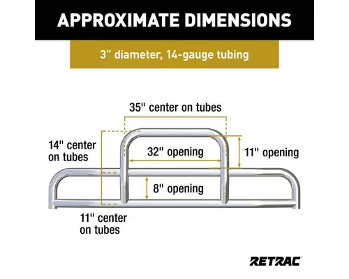 RETRAC Tuff Guard II Grille Guard