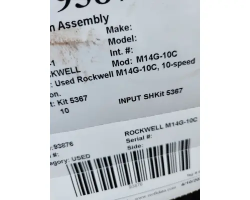 ROCKWELL M14G-10C Transmission Assembly
