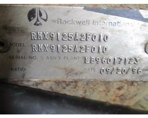 ROCKWELL RMX9-125A TRANSMISSION ASSEMBLY