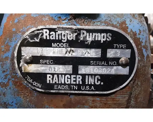 Ranger 179PBHFXXCG Hydraulic PumpPTO Pump
