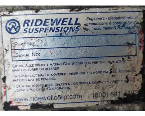 Ridewell Other Tag Axle