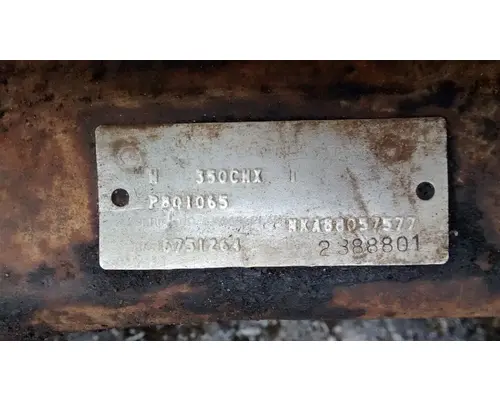 Axle Housing (Rear) Rockwell 538C SWEEPER Camerota Truck Parts