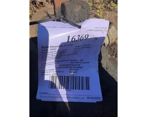 Rockwell ACTERRA Axle Housing (Front)