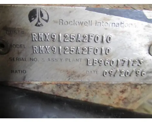 Transmission Assembly ROCKWELL RMX9-125A LKQ Heavy Duty Core