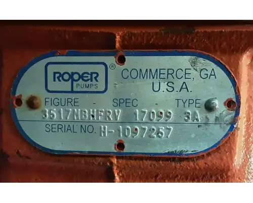 Roper 3517MBHFRV Hydraulic PumpPTO Pump