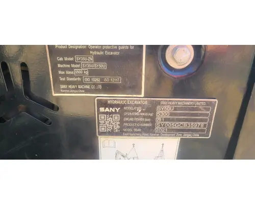 SANY SY50U Equipment (Whole Vehicle)