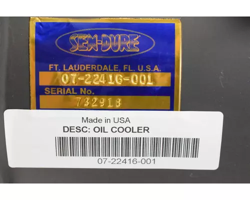 SEN-DURE  Transmission Oil Cooler