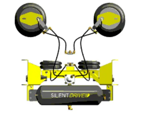 SILENT DRIVE Pre-Plumbed Air Kit Axle Assembly, Rear (Single or Rear)