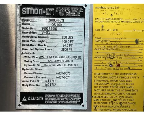 SIMON QS-100 Vehicle For Sale