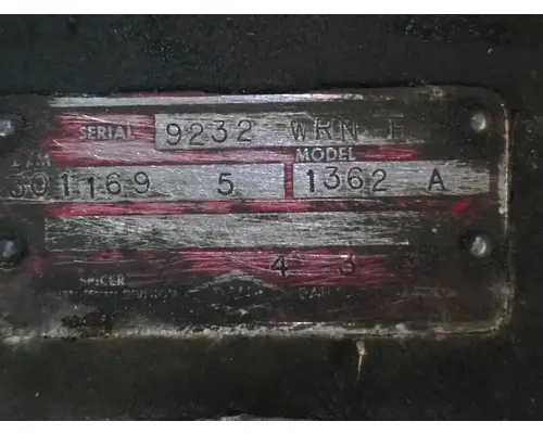 SPICER 1362-A TransmissionTransaxle Assembly