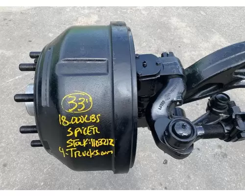 SPICER 18,000 LBS Axle Assembly, Front (Steer)