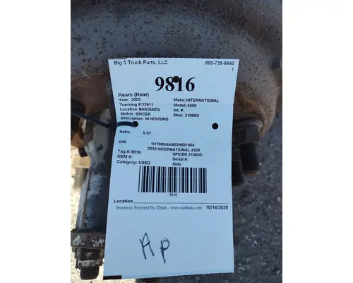 SPICER 21060S Rears (Rear)