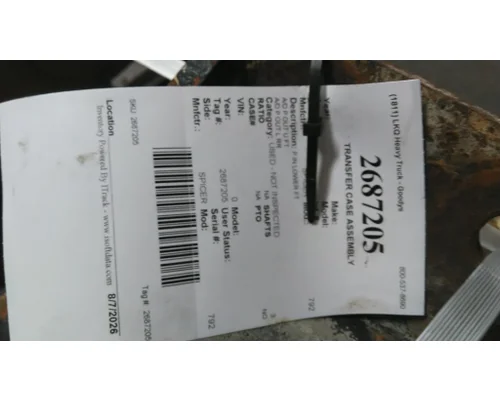 SPICER 792 TRANSFER CASE ASSEMBLY