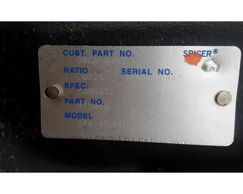 SPICER R46170DH Rear Rears (Tandem Rear or Single)