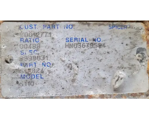 SPICER S110 Rear Rears (Tandem Rear or Single)