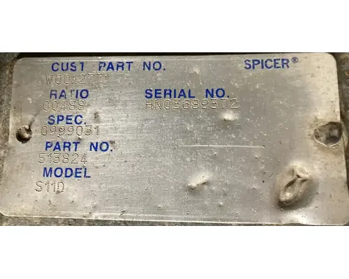 SPICER S110 Rear Rears (Tandem Rear or Single)