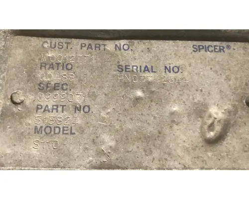 SPICER S110 Rear Rears (Tandem Rear or Single)