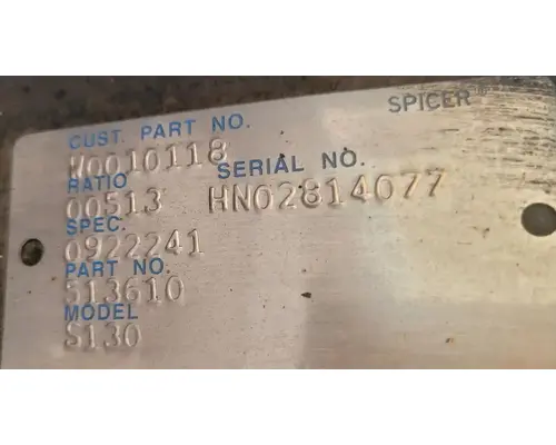 SPICER S130 Rear Rears (Tandem Rear or Single)