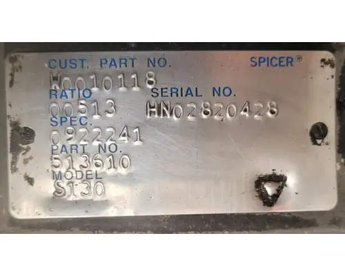 SPICER S130 Rear Rears (Tandem Rear or Single)