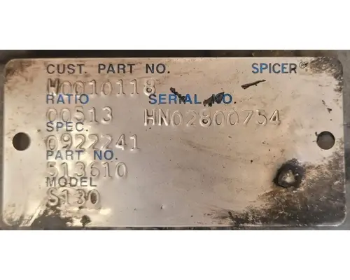 SPICER S130 Rear Rears (Tandem Rear or Single)