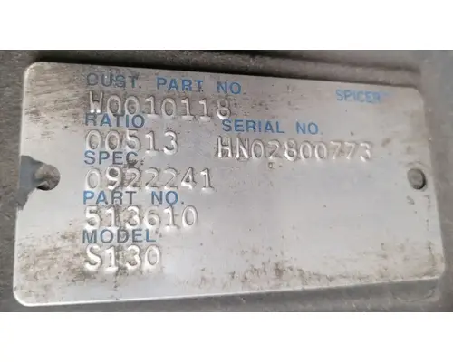 SPICER S130 Rear Rears (Tandem Rear or Single)