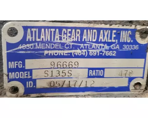 SPICER S135-S Differential (Single or Rear)