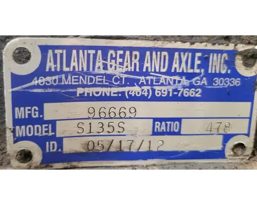 SPICER S135S Rear Rears (Tandem Rear or Single)