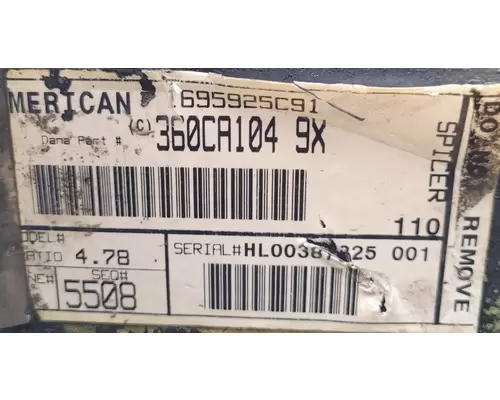 SPICER S150-S Differential (Single or Rear)