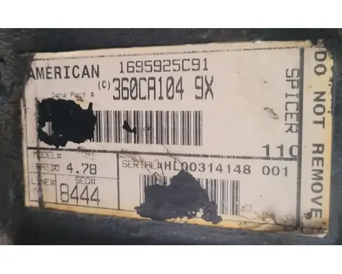 SPICER S150S Rear Rears (Tandem Rear or Single)