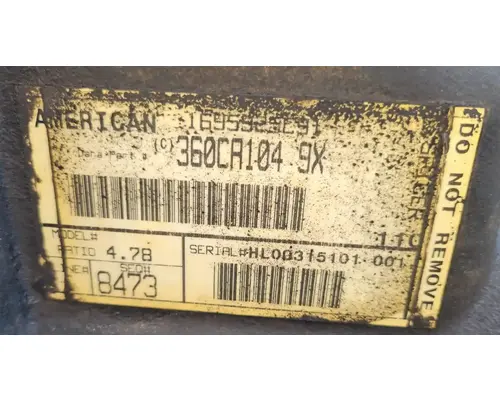 SPICER S150S Rear Rears (Tandem Rear or Single)