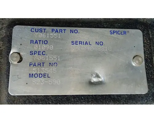 SPICER S23590 Rear Rears (Tandem Rear or Single)