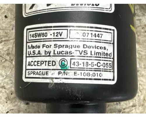 SPRAGUE E-108-010 Wiper Motor, Windshield