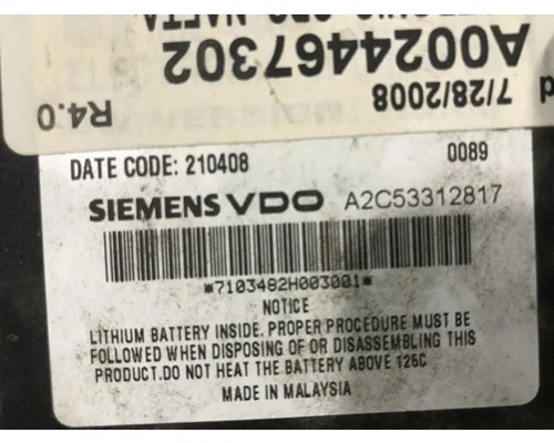 STERLING A9500 SERIES Electrical Misc. Parts