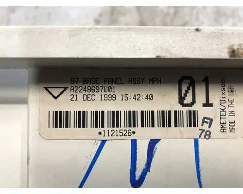 STERLING A9500 SERIES Instrument Cluster