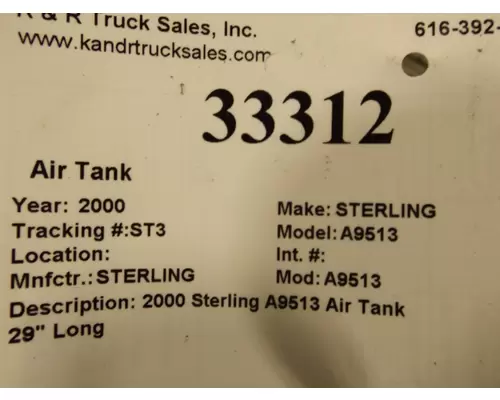 STERLING A9513 Air Tanks and Brackets